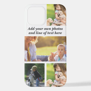 Coque iPhone 12 Faites votre propre collage photo et texte