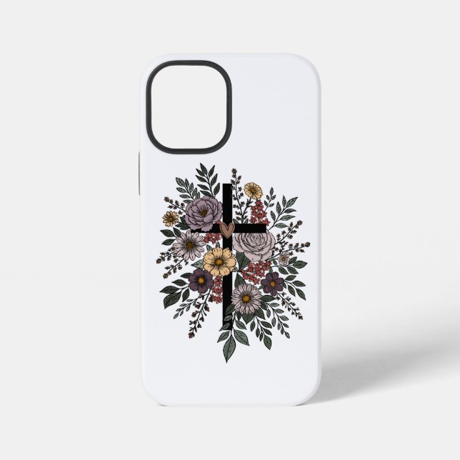 Coque iPhone Faith and Flowers (Verso)