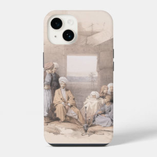 Coque Pour iPhone 14 Famille bédouine au temple d'Amun, Thèbes, Égypte