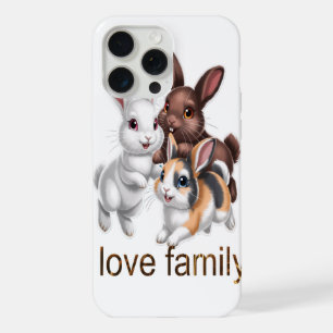 Coque iPhone 15 Pro Max Famille de lapins
