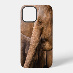 Coque iPhone 12 Famille d'éléphants : Faune majestueuse