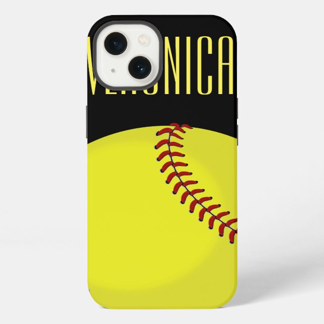 Coque iPhone Fan de softball (Verso)