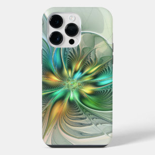 Coque Pour Pour iPhone 14 Pro Max Fantaisie Abstraite Moderne Fleur Fractale Colorée