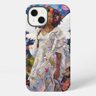 Etui iPhone 13 Fantaisie artistique d'ange noir