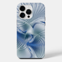Fantaisie dynamique Abstrait Tons bleus Art fracta