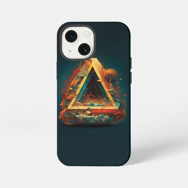 Coque iPhone Fantaisies Abstraites Monde d'Objets Impossibles (Verso)