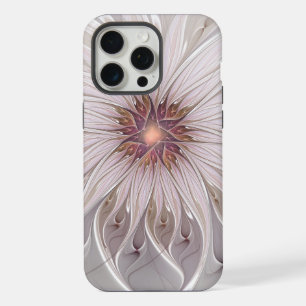 Coque iPhone 15 Pro Max Fantasie florale, fleur pastel moderne abstraite