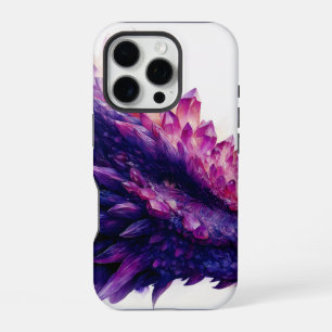 Coque iPhone 16 Pro Fantastique bête dragon cristal améthyste mystique