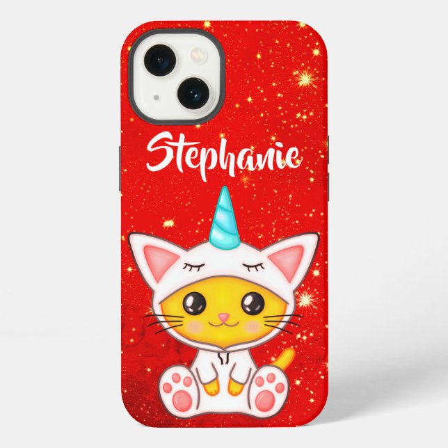 Coque iPhone Fantastique Kittycorn mignonne (Verso)