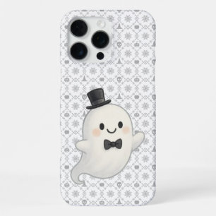 Coque iPhone 16 Pro Max Fantôme de dessin animé suave Halloween