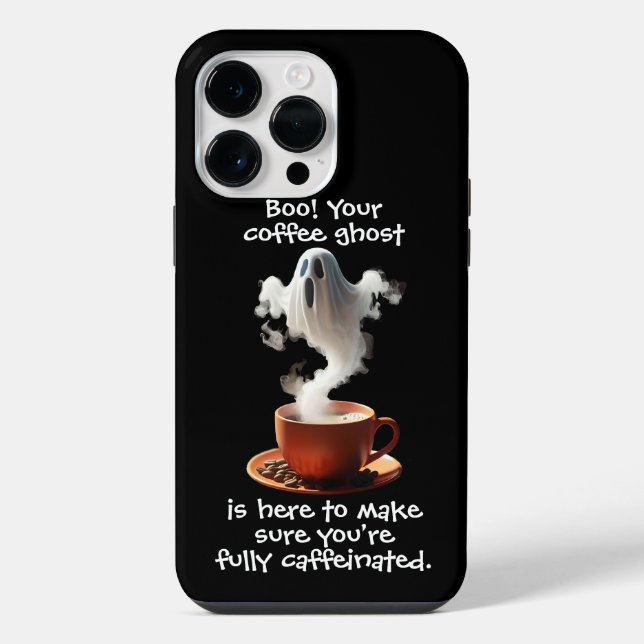Coque iPhone Fantôme du café (Verso)