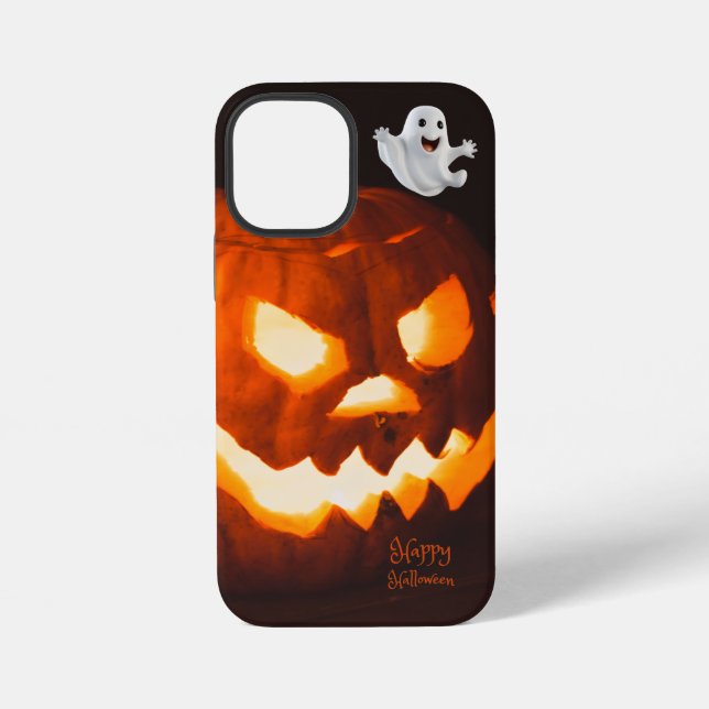 Coque iPhone Fantôme Mignon et Effrayant Halloween (Verso)