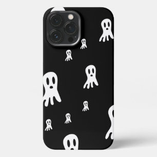 Etui iPhone 13 Pro Max Fantômes d'Halloween foncé