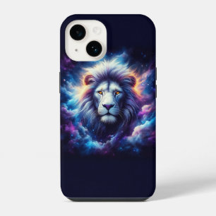 Coque Pour iPhone 14 Faon Enchanté, Cerf Céleste, Yeux de Galaxie Art,