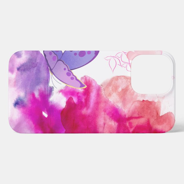 Coque iPhone farfalle colorate, elegante e delicata. (Verso Horizontal)