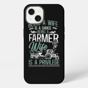 Etui iPhone 13 Farming Femme d'agriculteur Tracteur Vintage Être