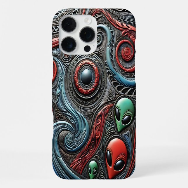 Coque iPhone Fascinant art Alien Inspirer l'imagination (Verso)