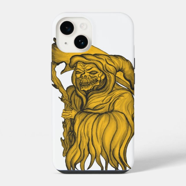 Coque iPhone Faucheur - La Mort (Verso)