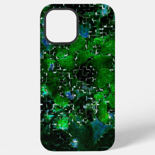 Coque iPhone 12 Pro Max Faulty mosaïque de l'eau plante lagon de nuit phot