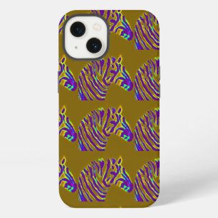 Etui iPhone 13 Faune Animaux sauvages Moderne Zèbres Motif