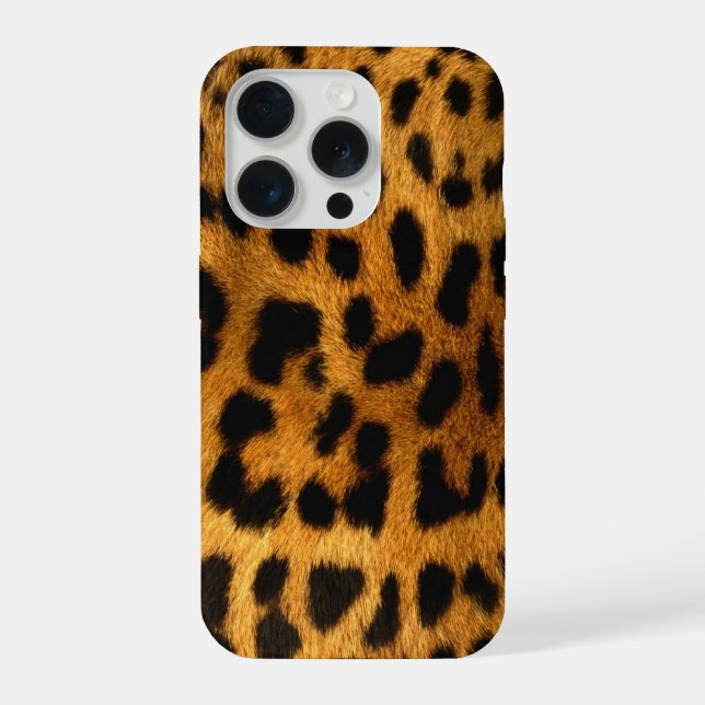 Coque iPhone Faux Leopard Skin (Verso)