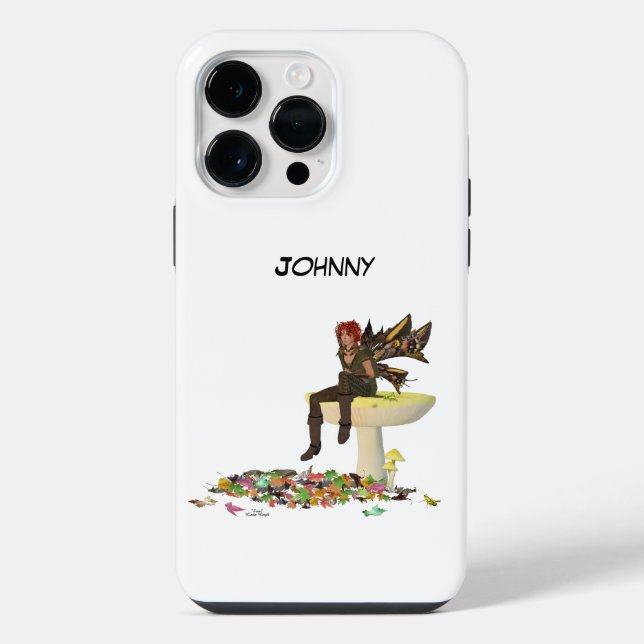 Coque iPhone Fée garçon Iris sur champignon étui iPhone / iPad (Verso)