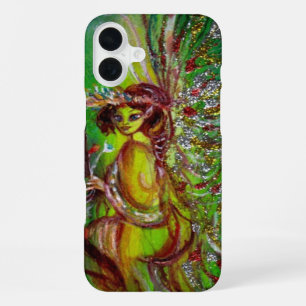 Coque iPhone 16 Plus FÉE VERTE DANS LA NUIT Fantastique