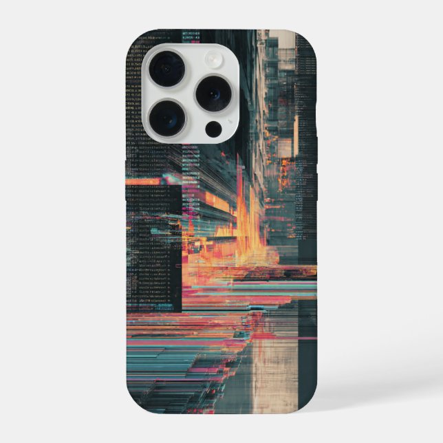 Coque iPhone Feelings Liability Phone Case AI Glitch Financial  (Verso)