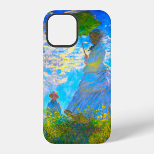 Coque iPhone 12 Femme à l'ombrelle de Monet