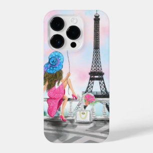 Coque Pour iPhone 14 Plus Femme À Paris Tour Eiffel