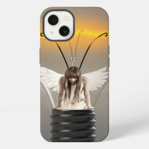 Etui iPhone 13 Femme ange dans l'ampoule