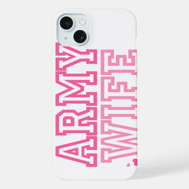 Coque iPhone Femme de l'armée (Verso)