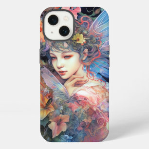 Etui iPhone 13 Femme Fée dans les Fleurs, Art Fantastique