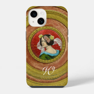 COQUE POUR iPhone 14 FEMME ROMANTIQUE AVEC FLEURS VINTAGE ENAMI