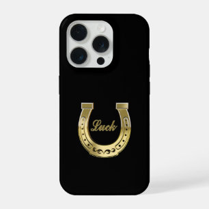 Coque iPhone 15 Pro Fer à cheval doré