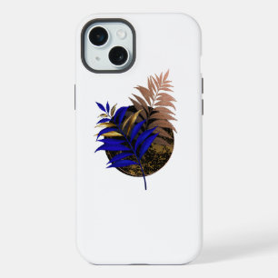 Coque iPhone 15 Plus Ferme bleue sur cercle noir