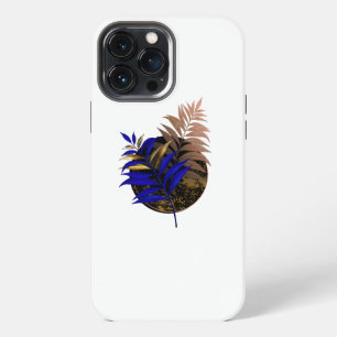 Etui iPhone 13 Pro Max Ferme bleue sur cercle noir
