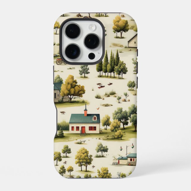 Coque iPhone Ferme de campagne  (Verso)