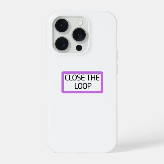 Coque iPhone Fermer la boucle | iPhone robuste (Verso)