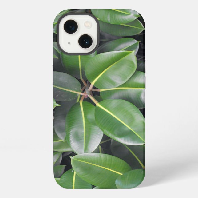 Coque iPhone Fermeture de l'arbre en caoutchouc (Verso)