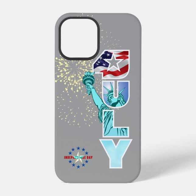 Coque iPhone Fête de l'Indépendance (Verso)