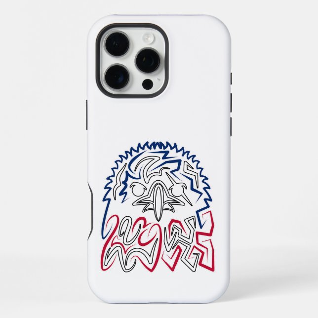 Coque iPhone Fête de l'Indépendance Aigle américain (Verso)