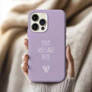Coque iPhone 15 Pro Max Fête des mères Message personnalisé Lilac Maman