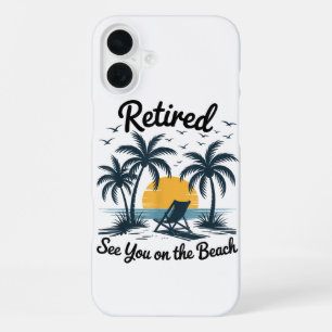 Coque iPhone 16 Plus Fête Été Retraité À Vous Sur La Plage