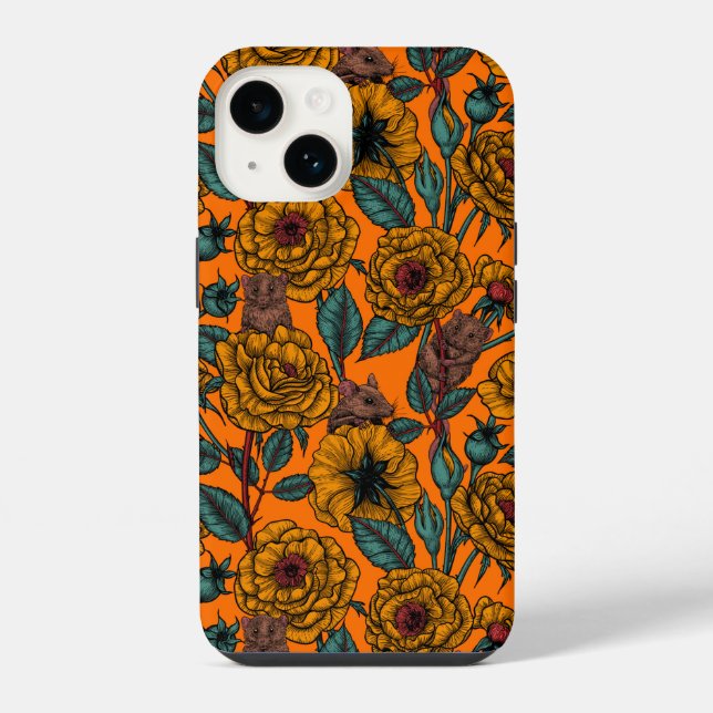 Coque iPhone Fête rétro des souris (Verso)