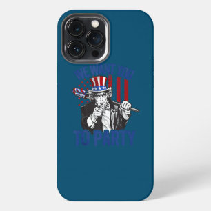 Etui iPhone 13 Pro Max Feu d'artifice Oncle Sam 4 juillet Hommes Américai