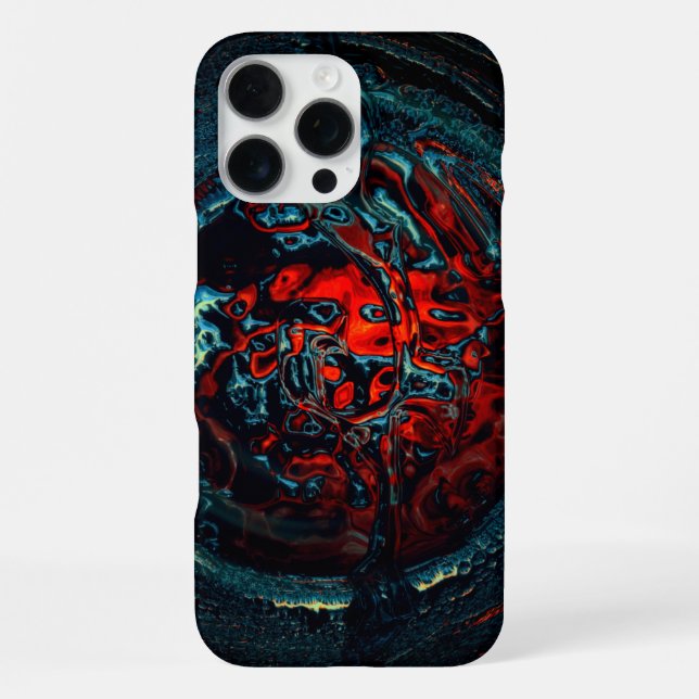 Coque iPhone Feu rouge d'enfer océanique (Verso)
