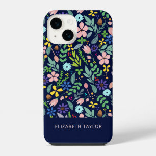 Coque Pour iPhone 14 Feuillage Moderne Floral