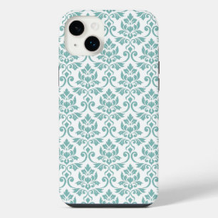 Feuille de Damas motif sarcelle