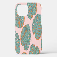 Feuille de Monstera : motif vintage tropical